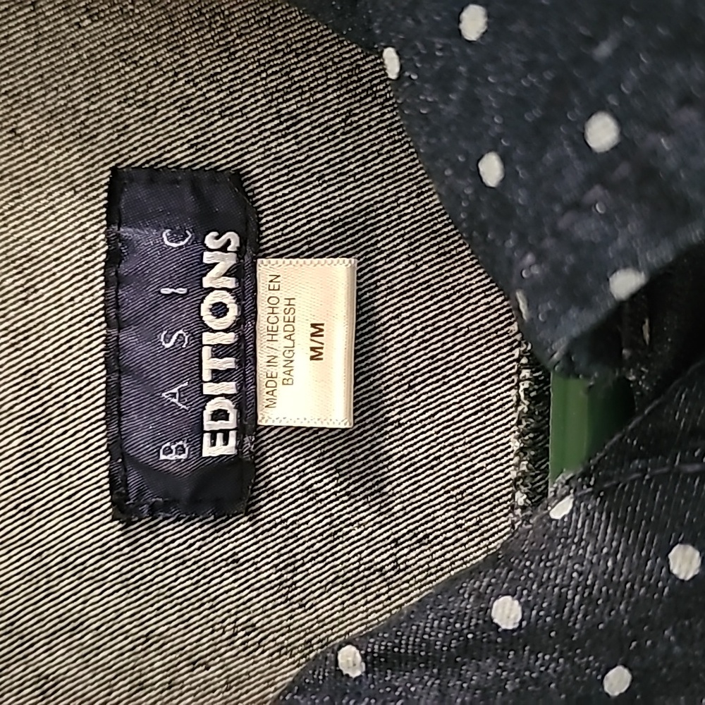 NWT SUPER CUTE POLKA DOT JEAN JACKET - Picture 2 of 3